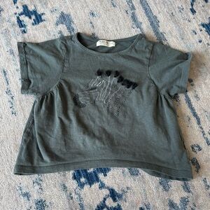 Play Up Girl’s Zebra Detail Top Size 4